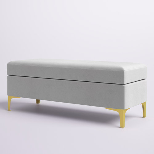Etta Avenue™ Noa 46.5" Wide Velvet Flip Top Storage Bench & Reviews